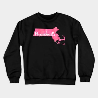 Pink Massachusetts Crewneck Sweatshirt